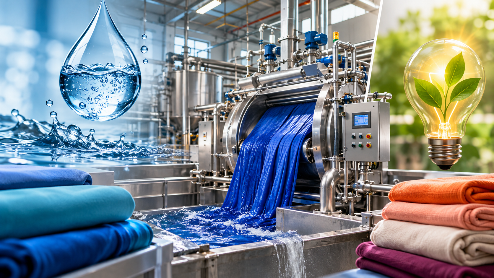 fabric dyening machine water saving