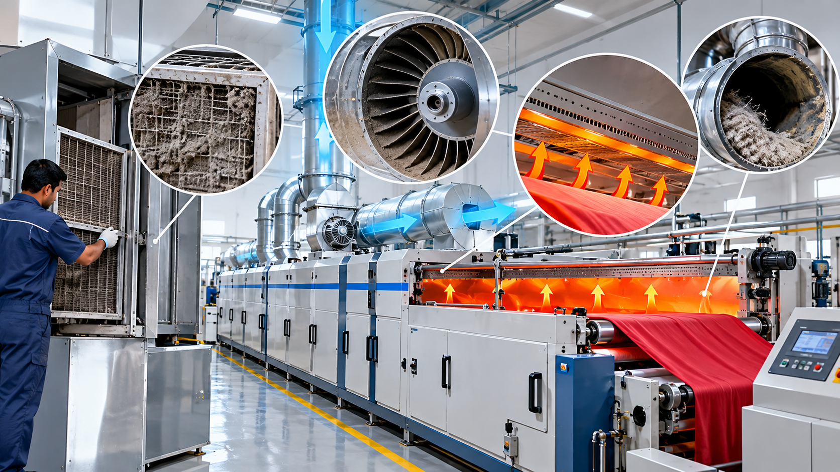 How to Troubleshoot Stenter Machine Airflow Problems